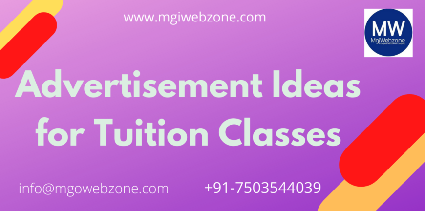 Advertisement ideas for tuition classes